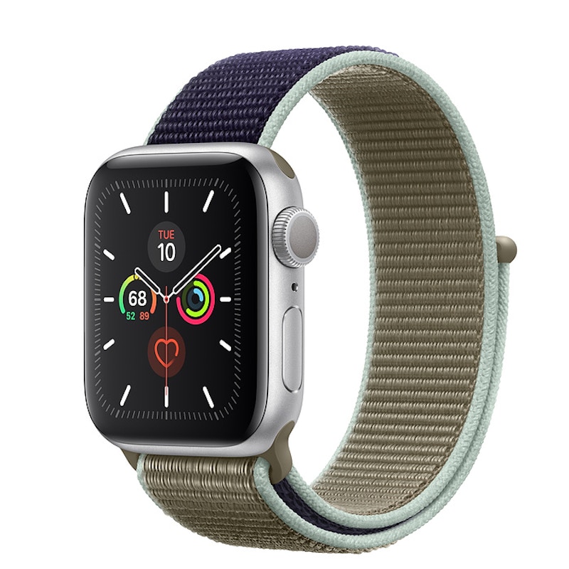 Apple Watch Series 5 GPS 40mm Silver Aluminum with Khaki Sport