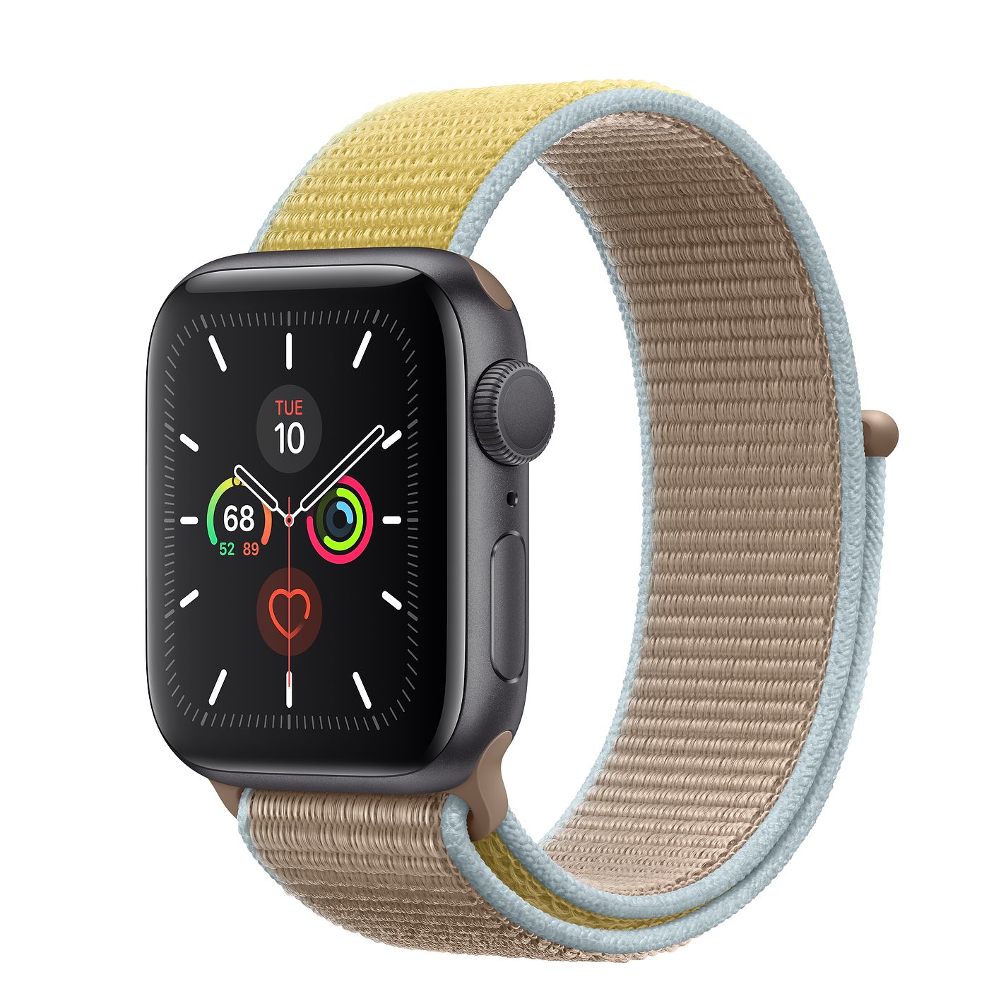 Apple Watch Series 5 GPS 40mm Space Gray Aluminum with Camel Sport ...