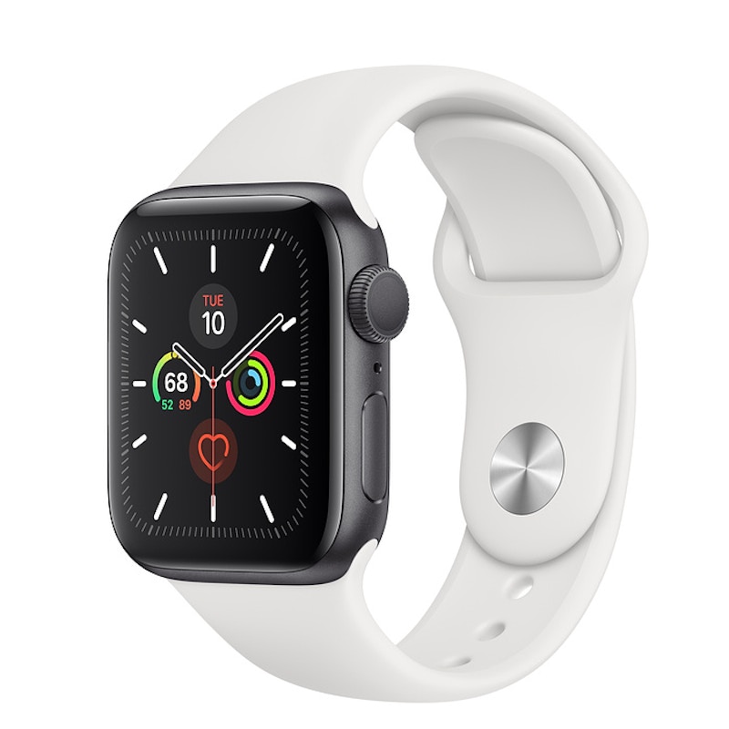 Apple Watch Series 5 GPS 40mm Space Gray Aluminum with White Sport