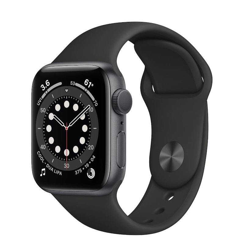 Apple Watch Series 6 GPS 40mm Blue Aluminum with Deep Navy Sport ...