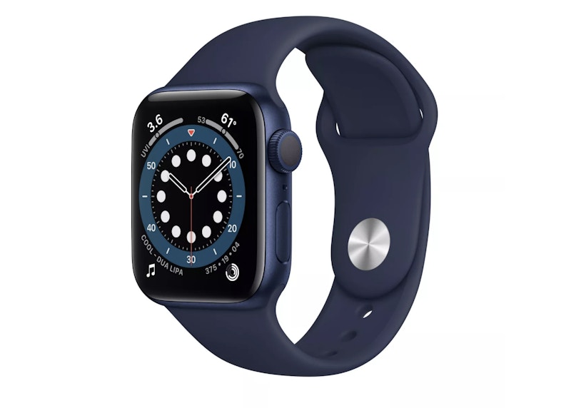 Apple Watch Series 6 GPS 44mm Blue Aluminum with Deep Navy Sport 