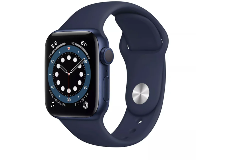 Apple Watch Series 6 GPS 44mm Blue Aluminum with Deep Navy Sport Band A2292 / M00J3LL/A