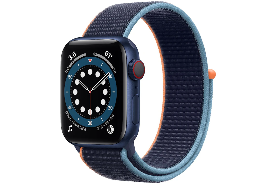 Apple Watch Series 6 GPS + Cellular 40mm Blue Aluminum with Deep Navy