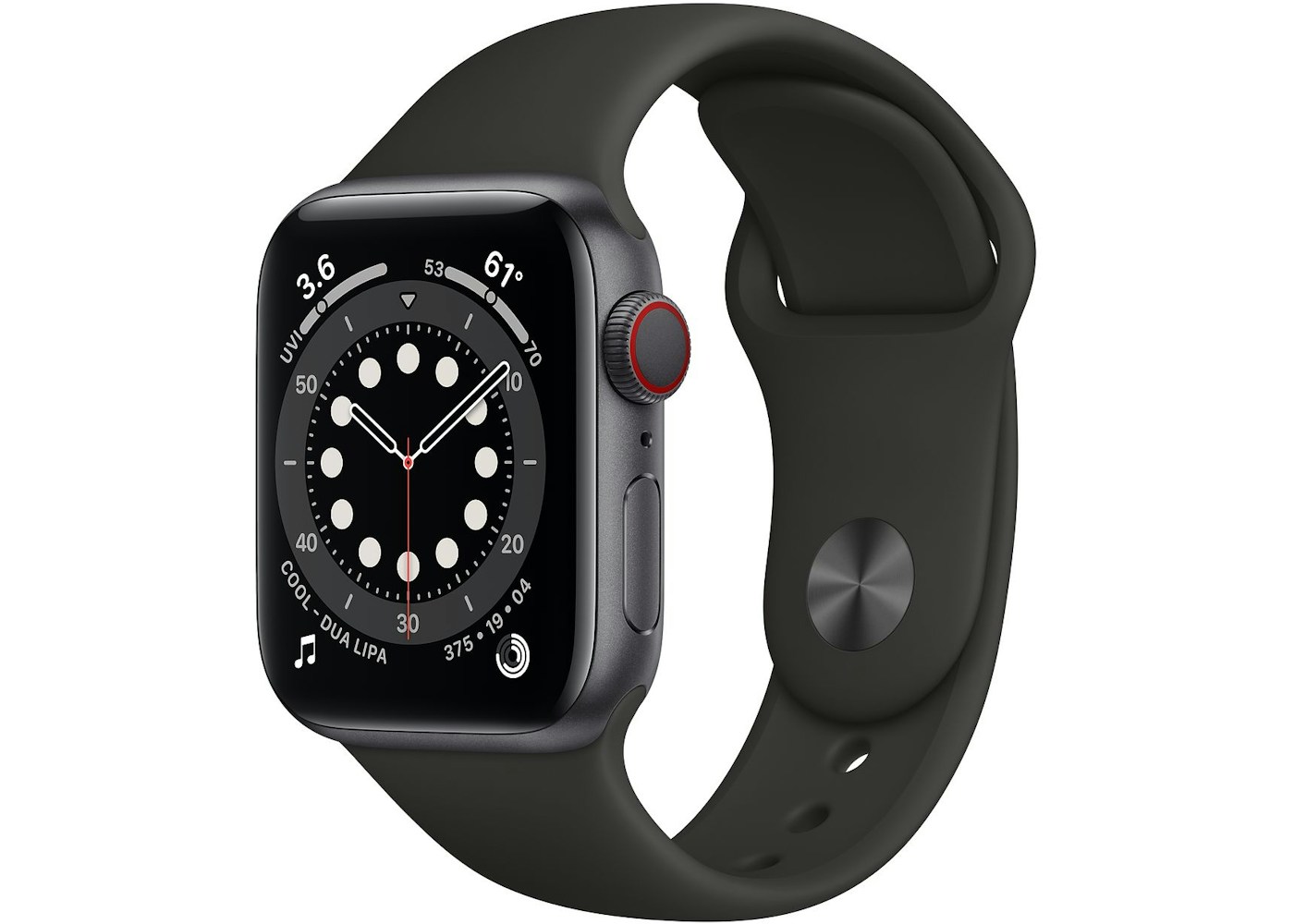 Apple Watch Series 6 GPS + Cellular 40mm Space Gray Aluminum with Black