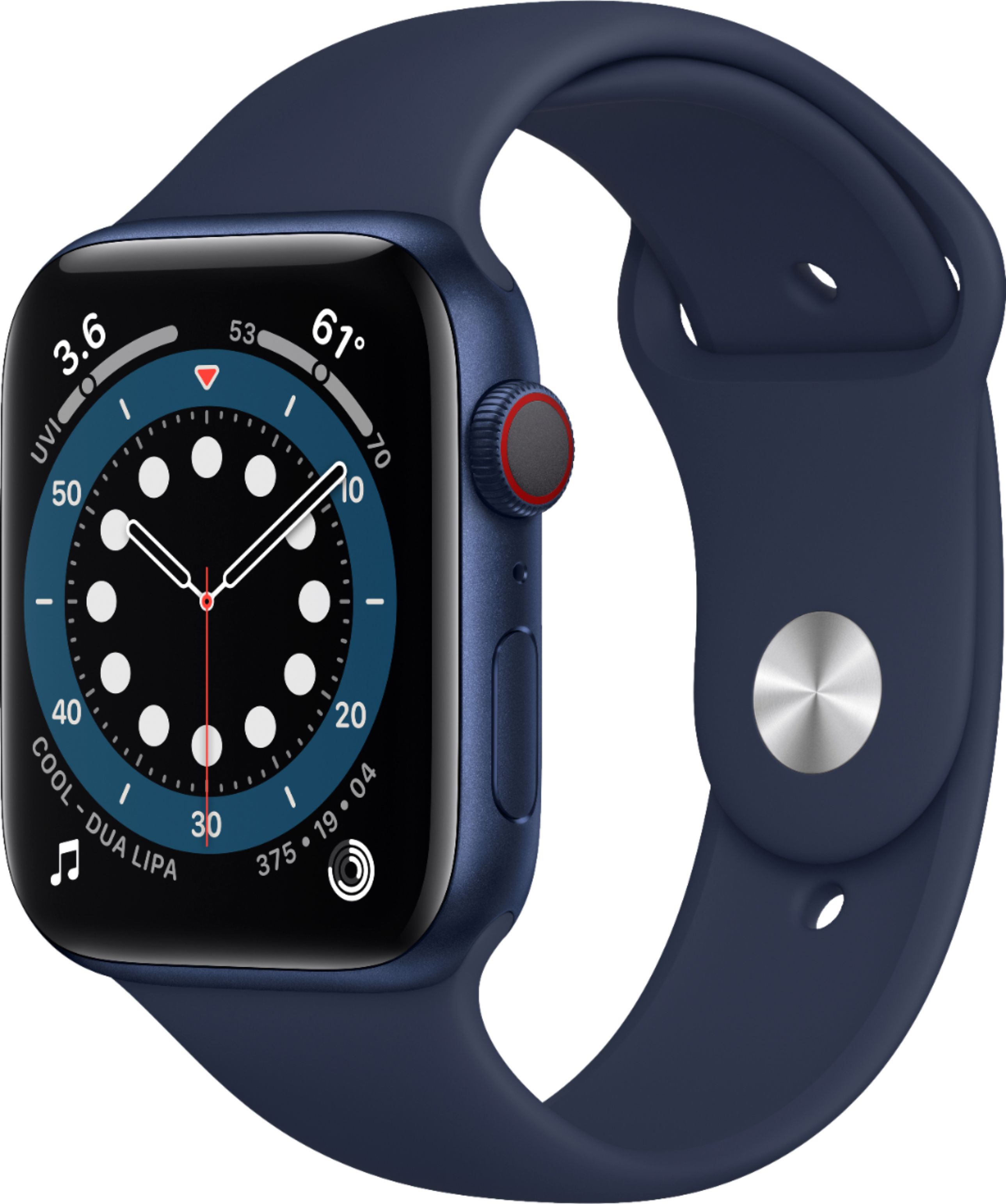 Apple Watch Series 6 GPS 40mm Blue Aluminum with Deep Navy Sport 