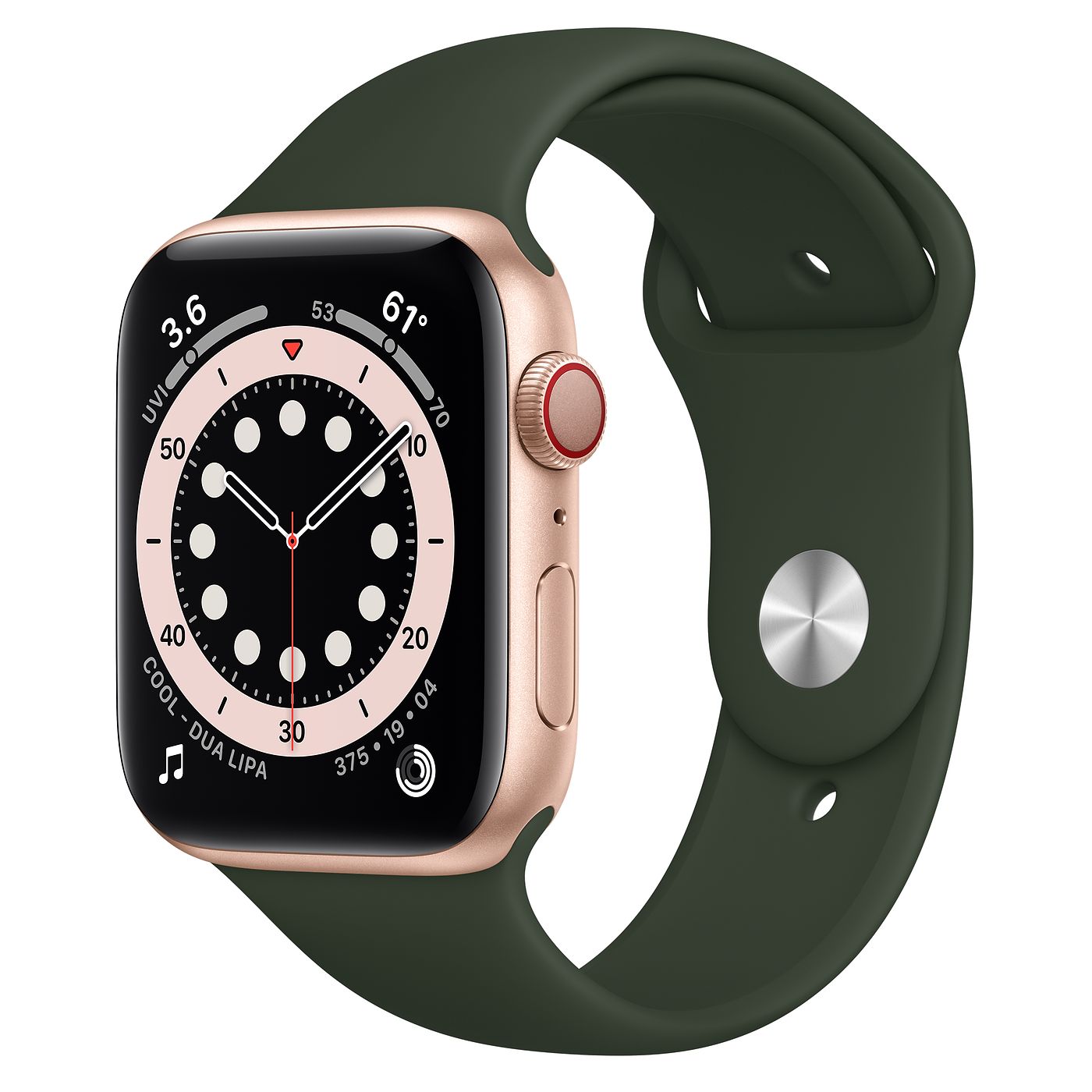 Apple watch 6 44mm best sale gold aluminum