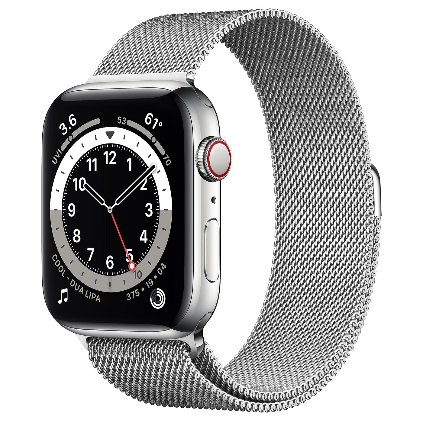 Apple Watch Series 6 GPS + Cellular 44mm Silver Stainless Steel