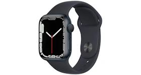Apple Watch Series 7 GPS 41mm Midnight Aluminum with Midnight Sport Band A2473 (MKMX3LL/A)