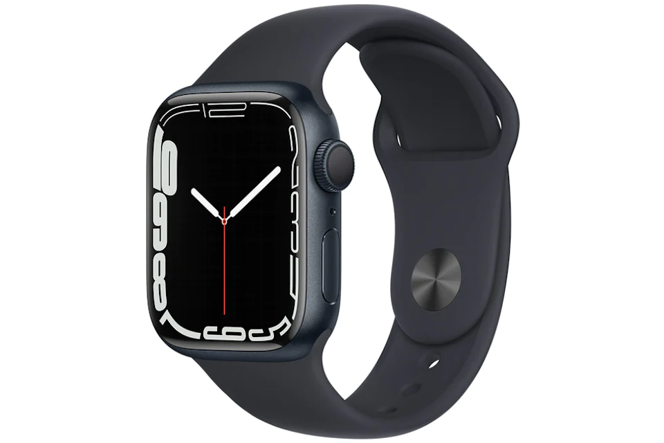 Apple Watch Series 7 GPS 41mm Midnight Aluminum with Midnight Sport Band MKMX3LL/A