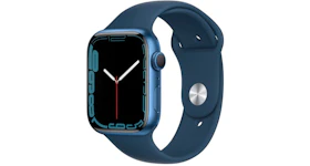 Apple Watch Series 7 GPS 45mm Blue Aluminum with Abyss Blue Sport Band MKN83LL/A