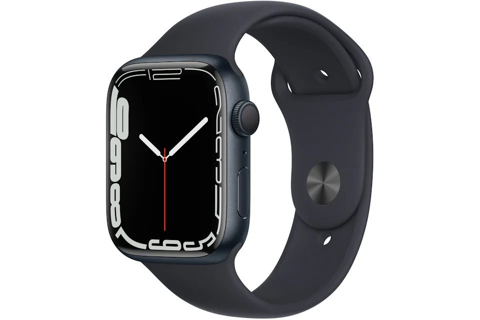 Apple Watch Series 7 GPS 45mm Midnight Aluminum with Midnight Sport Band MKN53LL/A