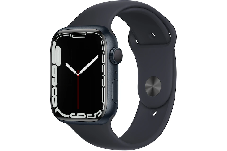 Apple Watch Series 7 GPS 45mm Midnight Aluminum with Midnight Sport Band A2474 / MKN53LL/A