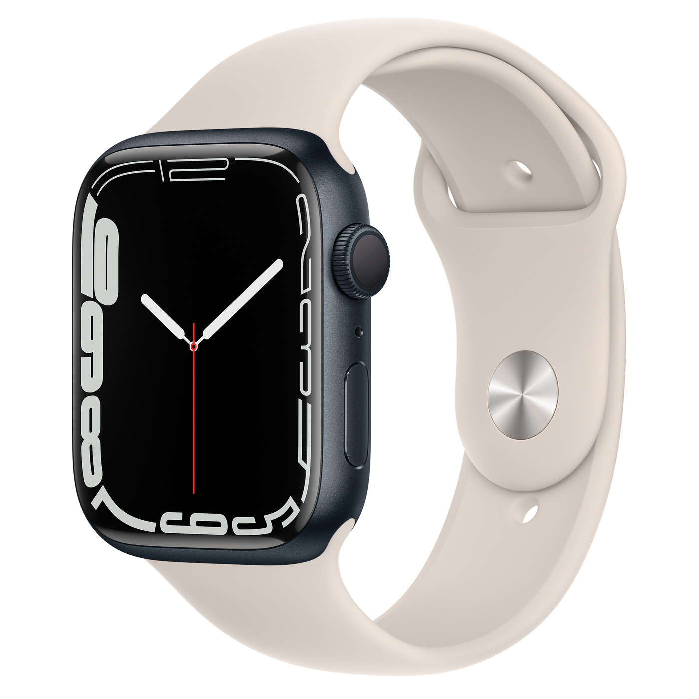 Apple Watch 7 GPS 45mm ミッドナイトはいアルミニウム製ですね