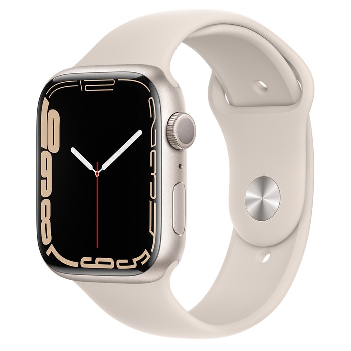 Apple Watch Series 7 GPS 45mm Starlight Aluminum with Starlight Sport Band  A2474 - 45mm in Aluminum
