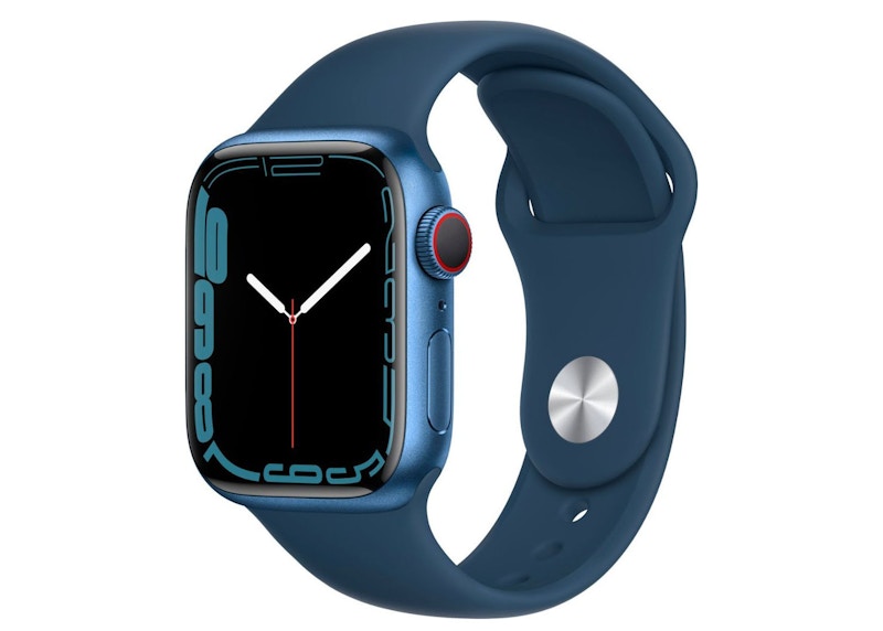 Apple Watch Series 7 GPS + Cellular 41mm Blue Aluminum with Abyss