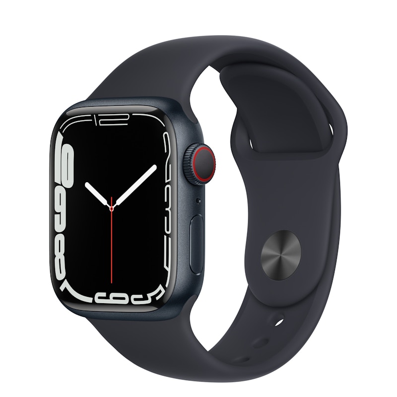 Apple Watch Series 7 GPS + Cellular 41mm Midnight Aluminum with Midnight  Sport Band A2475 / MKH73LL/A 41mm in Aluminum – DE