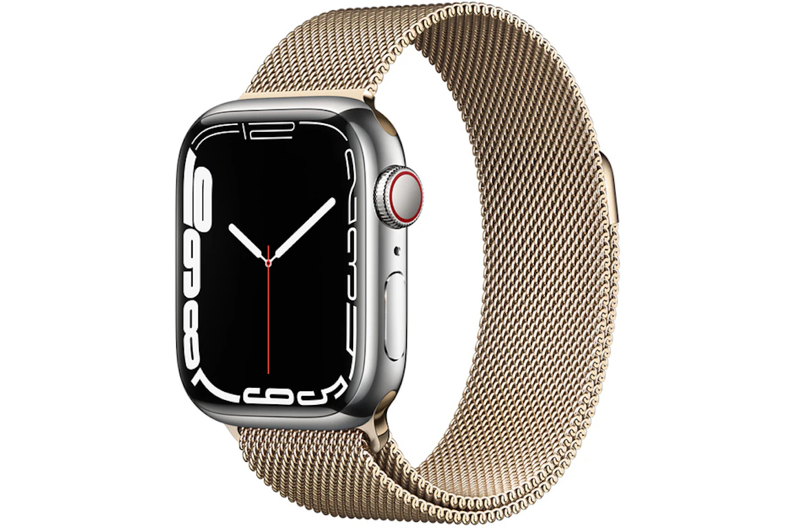 Apple Watch Series 7 GPS + Cellular 41mm Silver Stainless Steel with