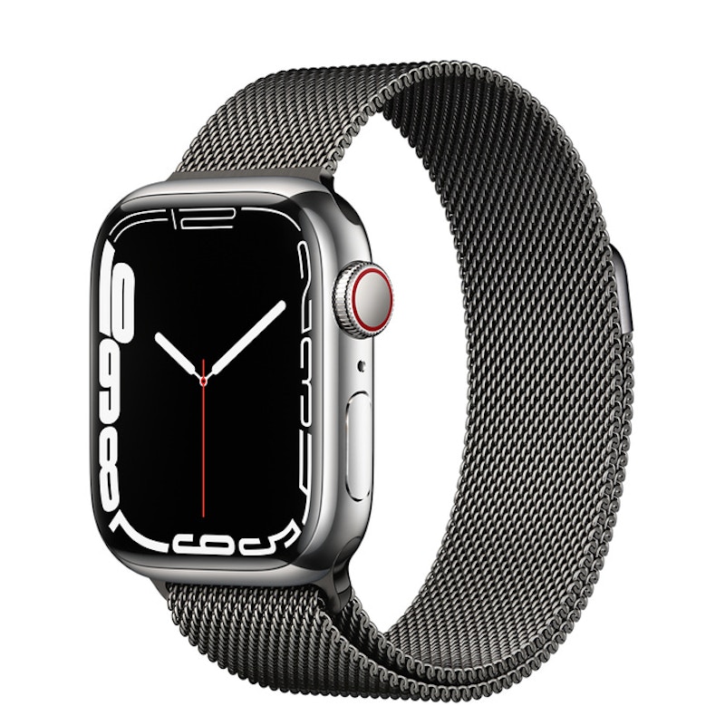 Apple Watch Series 7 GPS + Cellular 41mm Silver Stainless Steel ...