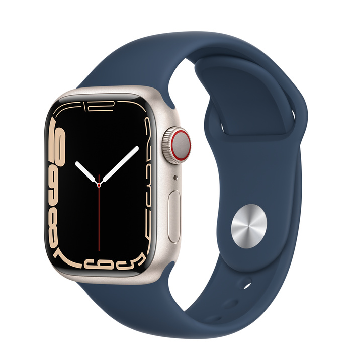 Apple Watch Series 7 GPS 41mm Midnight Aluminum with Abyss Blue
