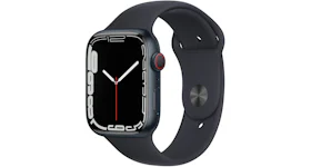 Apple Watch Series 7 GPS + Cellular 45mm Midnight Aluminum with Midnight Sport Band MKJ73LL/A