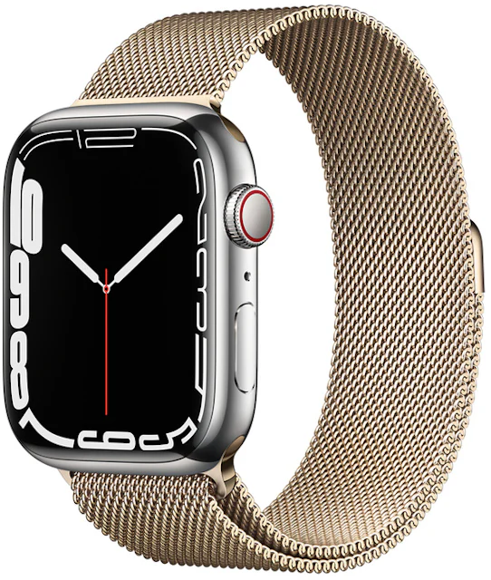 Buy Apple Watch Series 9 GPS + Cellular, 45mm Silver Stainless Steel Case  with Silver Milanese Loop - Apple