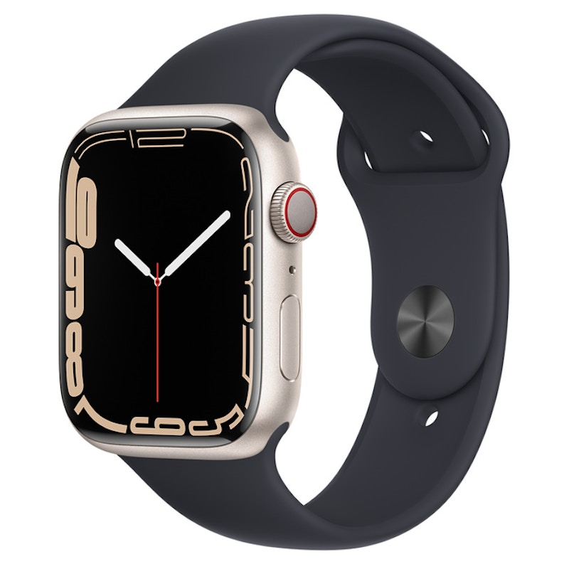 Apple Watch Series 7 GPS + Cellular 45mm Starlight Aluminum with 