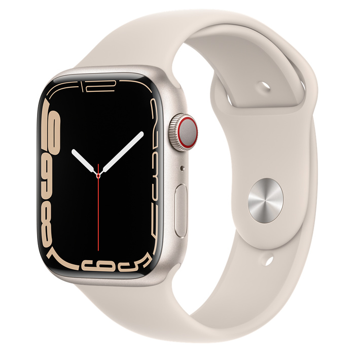 Apple Watch Nike Series 7 GPS + Cellular 45mm Starlight Aluminum 