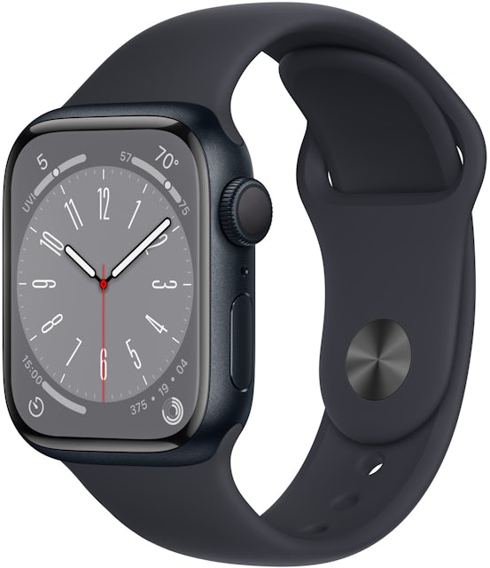 Apple Watch Series 8 GPS 41mm Midnight Aluminum with Midnight Sport Band  A2770 - US