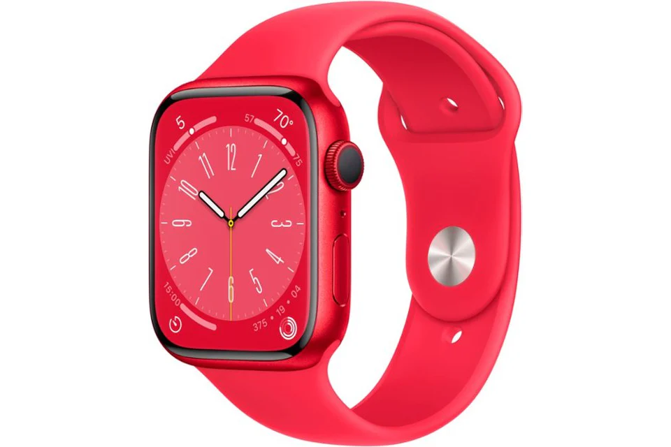 Apple Watch Series 8 GPS 45mm (PRODUCT)RED Aluminum with (PRODUCT)RED Sport Band A2771
