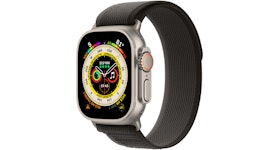 Apple Watch Ultra GPS + Cellular 49mm Titanium with Black/Gray Trail Loop A2622