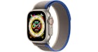 Apple Watch Ultra GPS + Cellular 49mm Titan mit Blau/Grau Trail Loop A2622