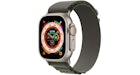 Apple Uhr Ultra GPS + Cellular 49mm Titan mit Grün Alpine Loop A2622