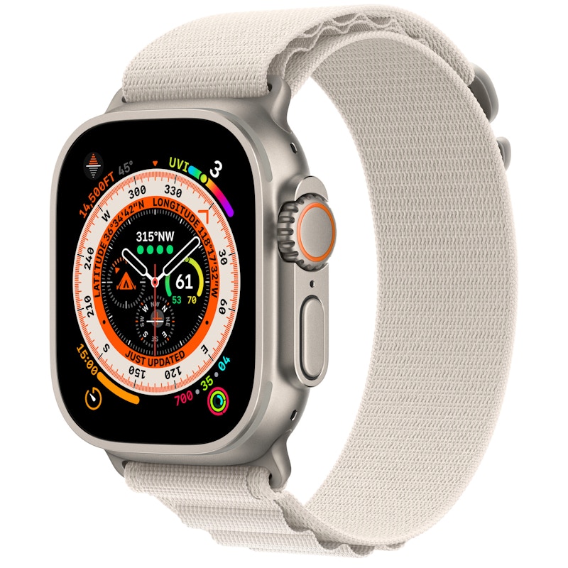 Apple Watch Ultra GPS + Cellular 49mm Titanium with Starlight ...