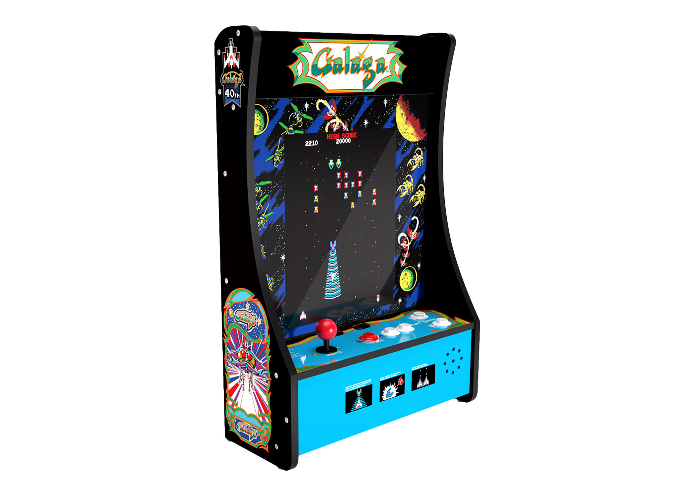 Arcade1UP Galaga 40th Anniversary Edition (10 Games) Party-Cade - US