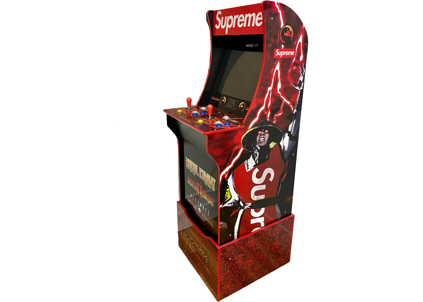 Arcade1up X Supreme Mortal Kombat Arcade Machine Us Arcade1up X Supreme Mortal Kombat Arcade Machine Us