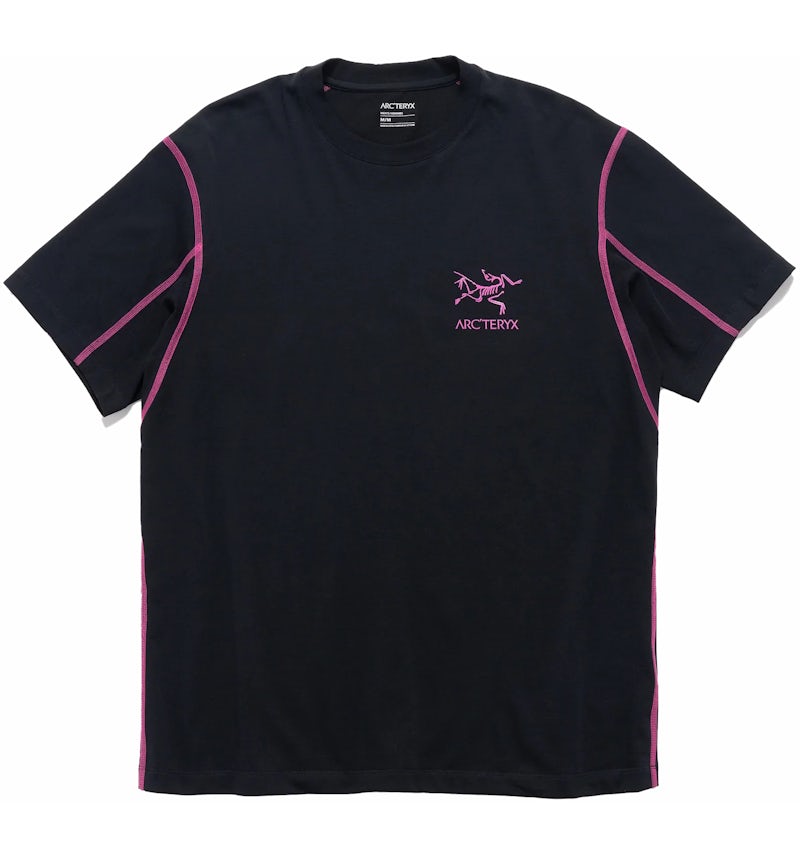Arc'teryx Copal SS Bird T-shirt Black/Ultraviolet Men's FW22 US