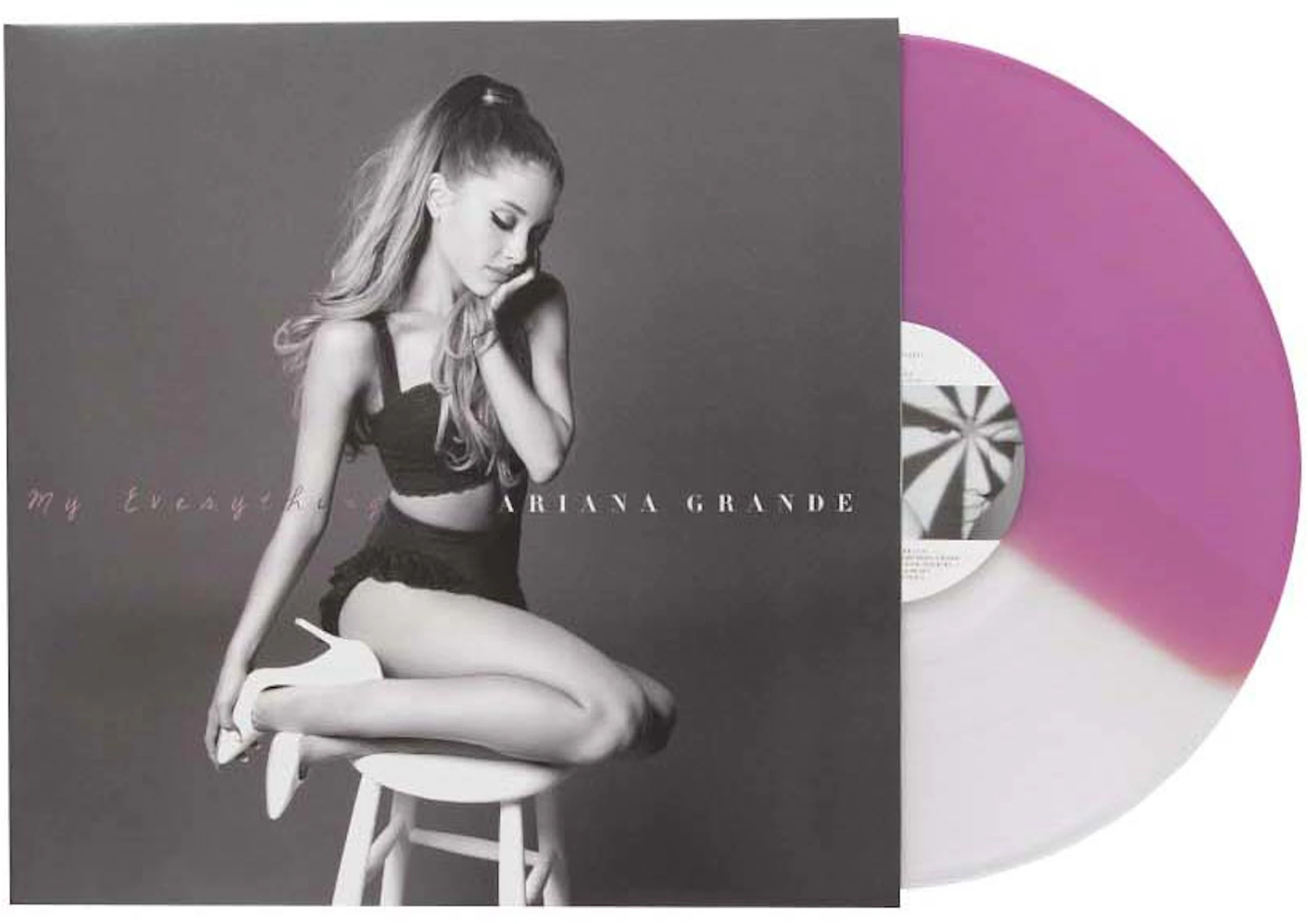 Ariana My Everything Limited Edition LP Vinyl Pink/White Split - ES
