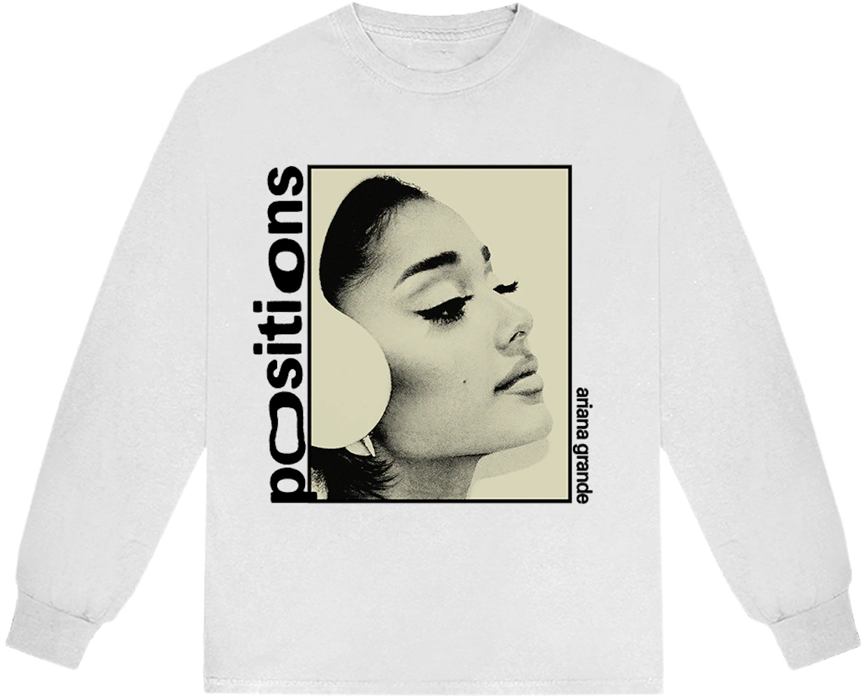 Ariana Grande Positions Photo I Longsleeve T-shirt White - US