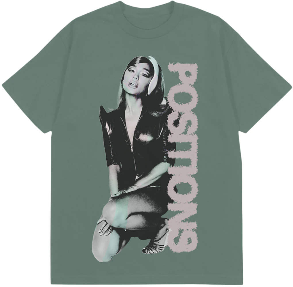 Ariana Grande Positions Photo I T-shirt Green - US