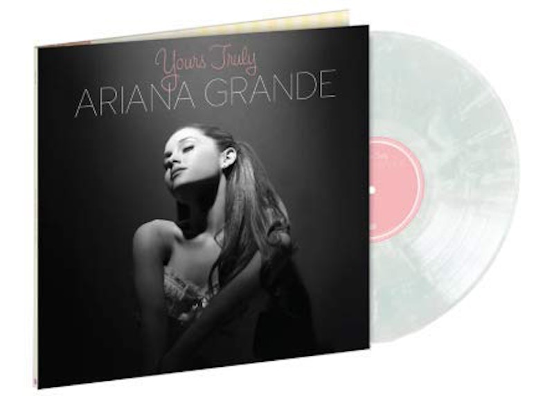 Ariana Grande Yours Truly Limited Edition LP Vinyl Clear & White 