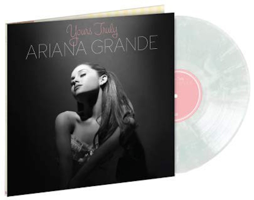 Ariana Grande Yours Truly Limited Edition LP Vinyl Clear & White Swirl - MX