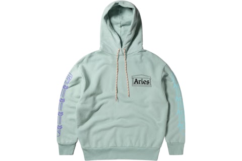 Aries Column Hoodie Pale Mint Men's SS22 US - Main Image