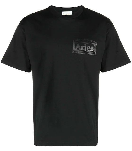 Aries cotton t-shirt black color