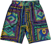 Aries Scarf Print Silk Slacker Pants - Star30130-mtl - SNS