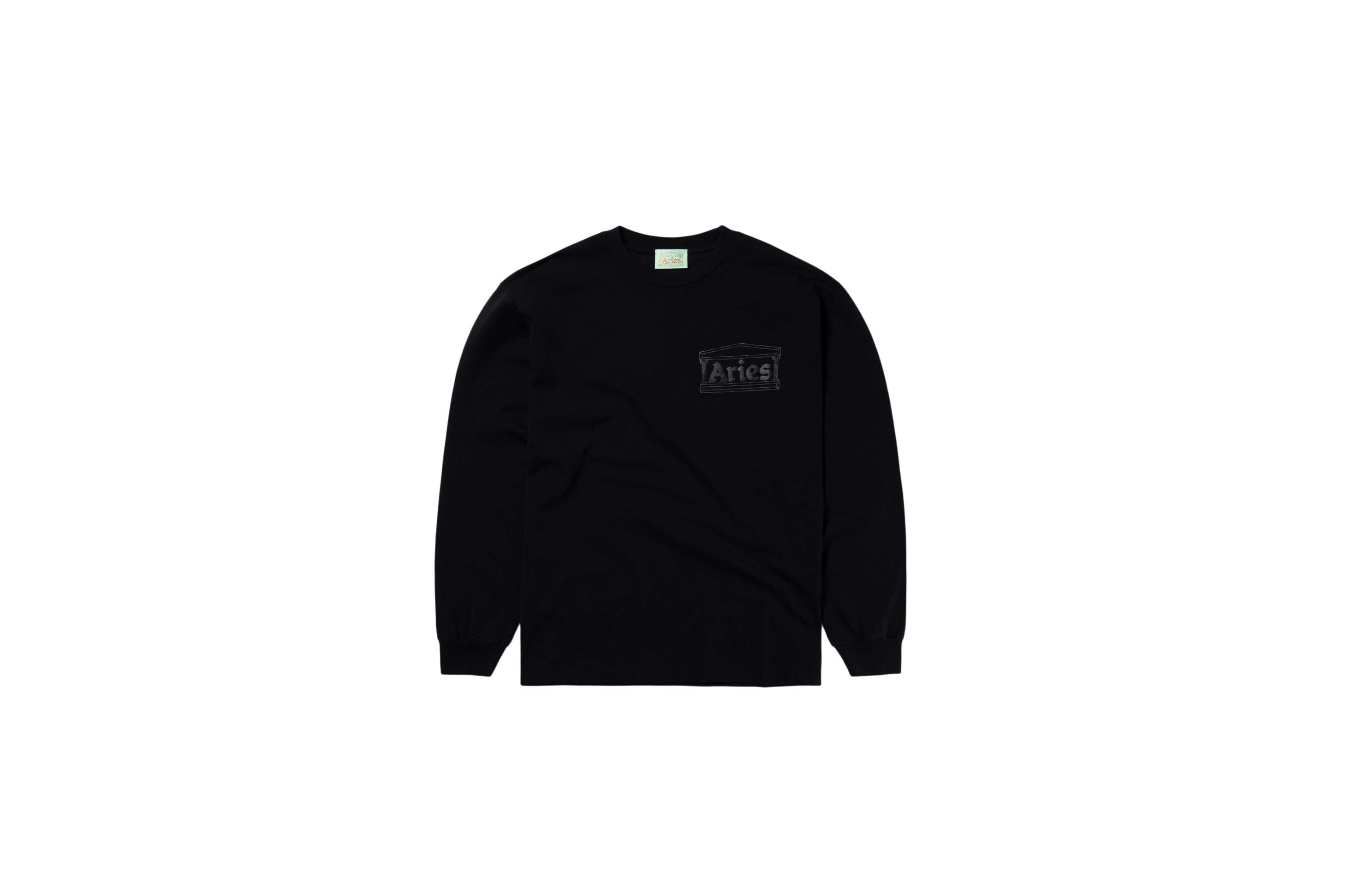 Aries Temple L/S L/S T-shirt Black