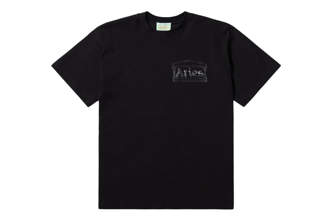 Pre-owned Aries Temple Ss Tee Black (fw22)