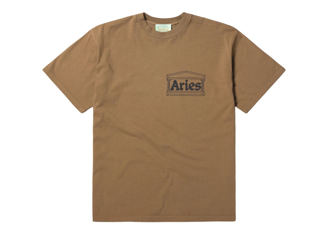 Pre-owned Aries Temple Ss Tee Camel (fw22)