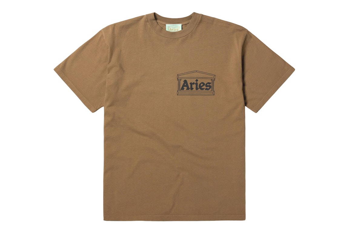 Pre-owned Aries Temple Ss Tee Camel (fw22)