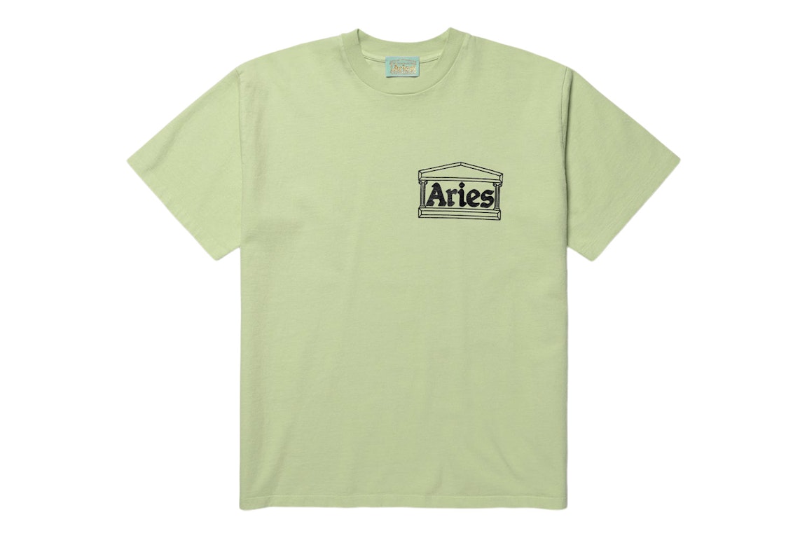 Pre-owned Aries Temple Ss Tee Pastel Green (fw22)