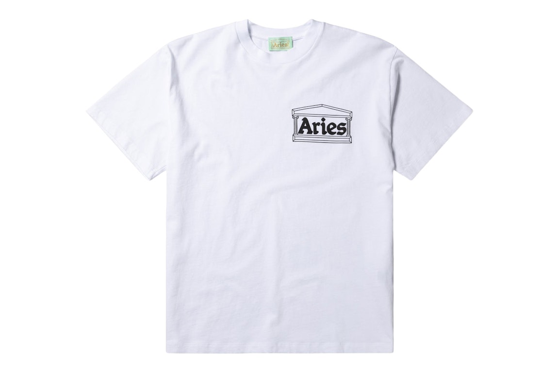 Pre-owned Aries Temple Ss Tee White (fw22)